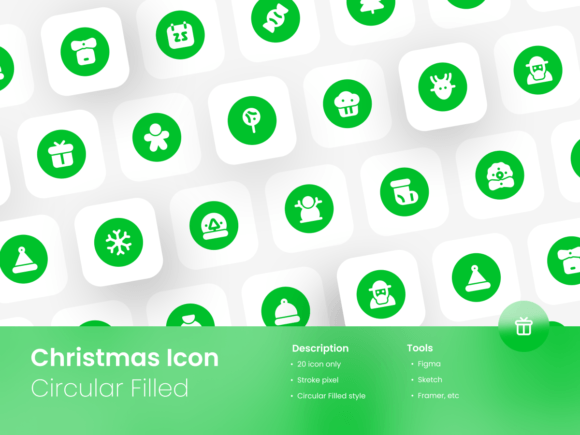A Practical Guide to the Christmas Icon Set Circular Filled Style