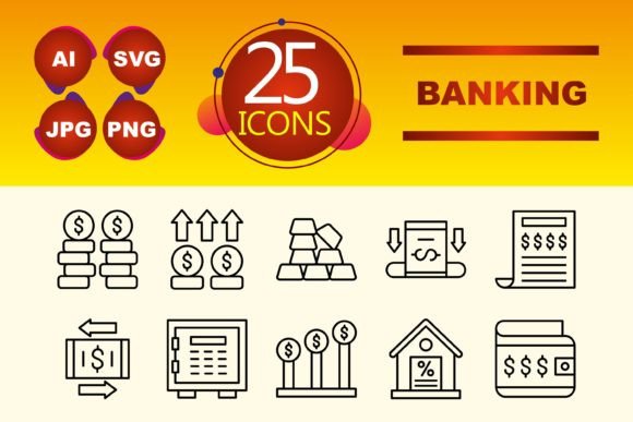 Banking Icons for Modern Digital Projects