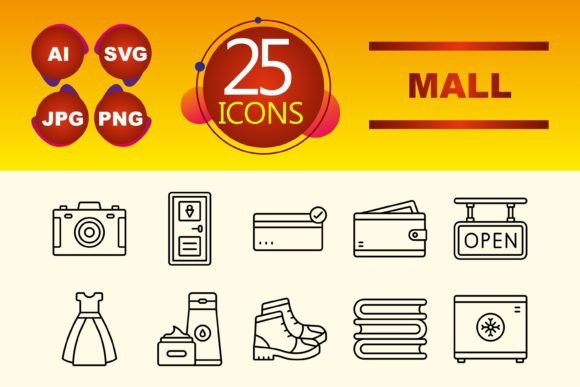 Essential Mall Icons for Modern Digital Projects