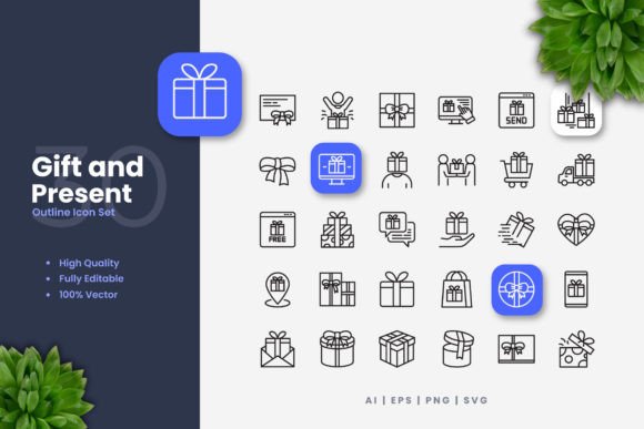 Gift and Present Icons for Every Digital Project