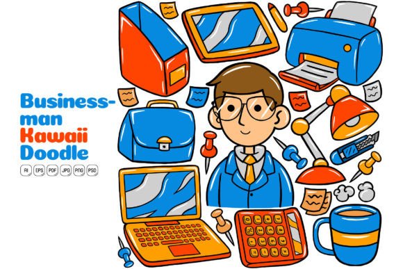The Ultimate Businessman Kawaii Doodle Illustration Collection