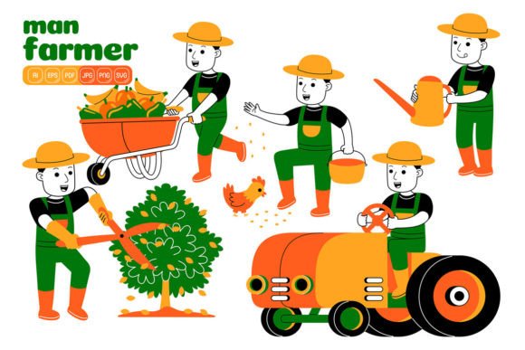 Unlocking Creative Efficiency: Your Guide to the Man Farmer Vector Pack 04