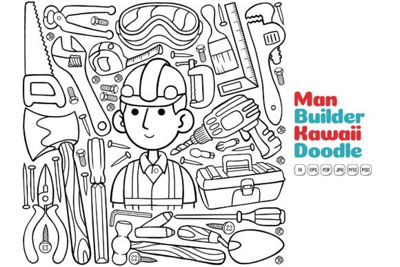 Unlocking Creativity with Kawaii Doodle Line Art Illustrations